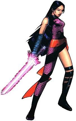 bluee611|Morrigan vs Psylocke! Art trade with BLuee611 .